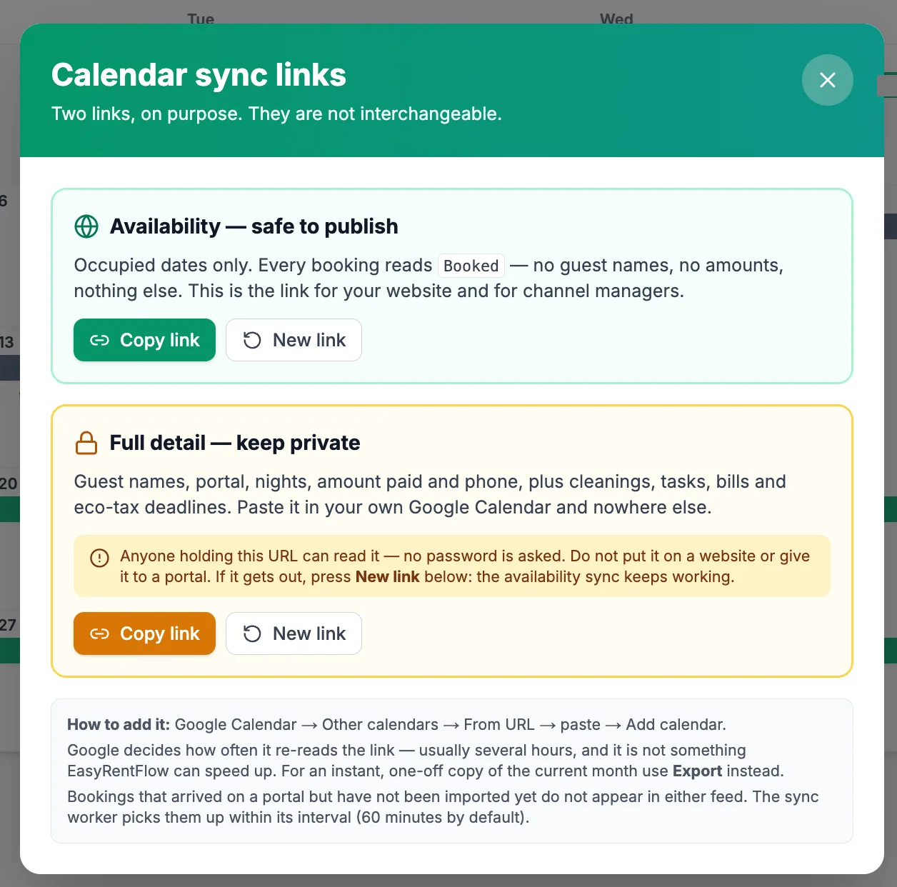 Share Your Calendar